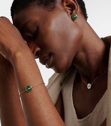 Pom Pom Dot 18kt rose gold chain bracelet with gemstones | Pomellato