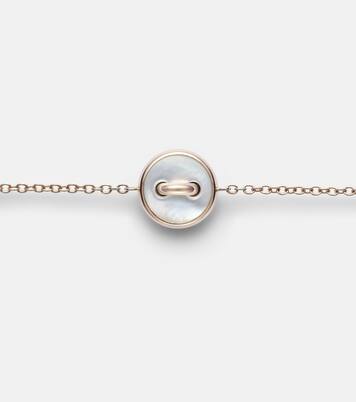 Pom Pom Dot 18kt rose gold chain bracelet with gemstones | Pomellato
