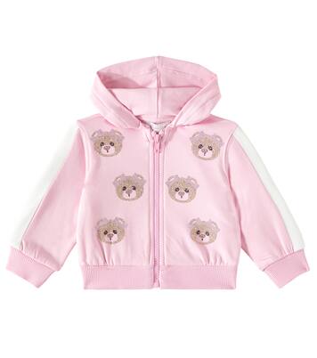 Baby embellished cotton-blend hoodie | Monnalisa