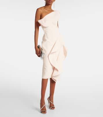 Ruffled one-shoulder midi dress | Maticevski