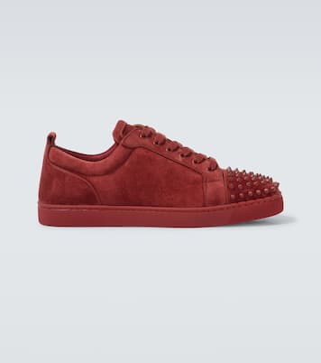 Sneakers Louis Junior Spikes in suede | Christian Louboutin