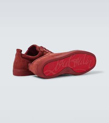 Sneakers Louis Junior Spikes in suede | Christian Louboutin