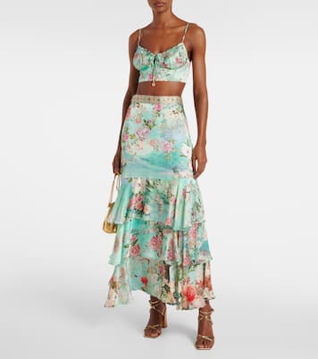 Maxirock aus Seide | Camilla