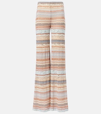 Weite Hose aus Häkelstrick | Missoni