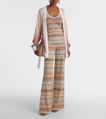 Weite Hose aus Häkelstrick | Missoni