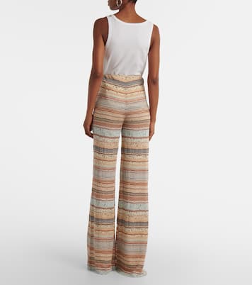 Weite Hose aus Häkelstrick | Missoni