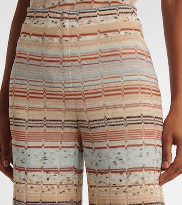 Weite Hose aus Häkelstrick | Missoni