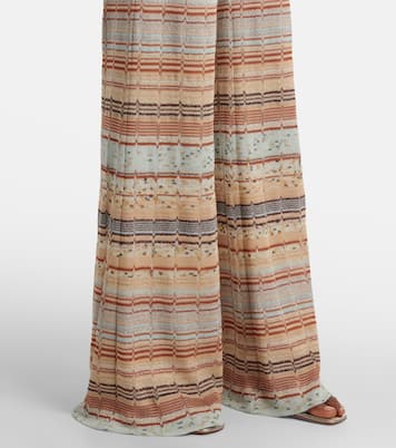 Weite Hose aus Häkelstrick | Missoni