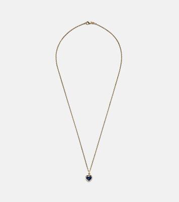 Collar de oro de 18 ct con zafiro y diamantes | Anita Ko