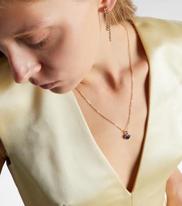 Collar de oro de 18 ct con zafiro y diamantes | Anita Ko