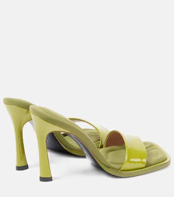 Pantoletten Mia 95 aus Lackleder | The Attico