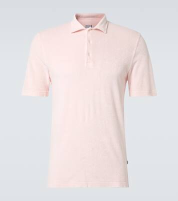 Cotton terry polo shirt | Fedeli
