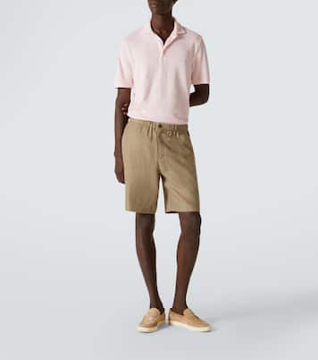 Cotton terry polo shirt | Fedeli