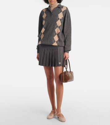 Mj leather ballet flats | Miu Miu