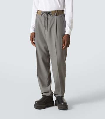 Mid-rise wide-leg pants | Sacai