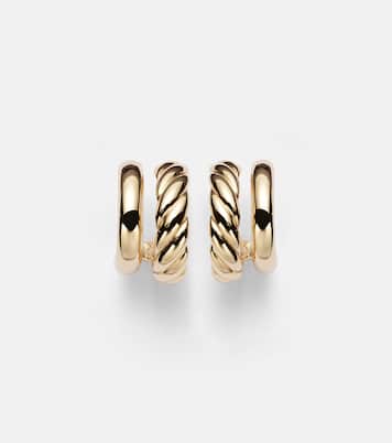 DY Mercer® 18kt gold hoop earrings | David Yurman