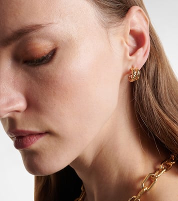 DY Mercer® 18kt gold hoop earrings | David Yurman
