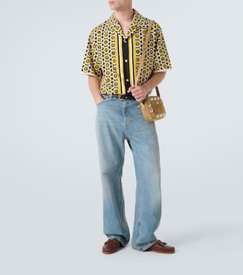 Bulles Royales cotton poplin bowling shirt | Valentino