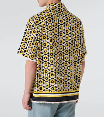 Bulles Royales cotton poplin bowling shirt | Valentino