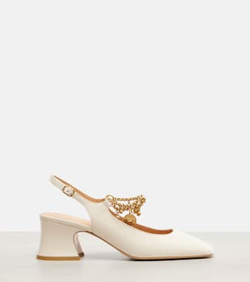Slingback-Pumps Chloé Charms 55 aus Leder | Chloé