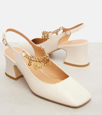 Slingback-Pumps Chloé Charms 55 aus Leder | Chloé