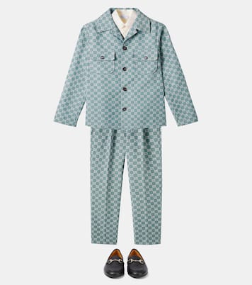 GG Canvas cotton straight pants | Gucci Kids