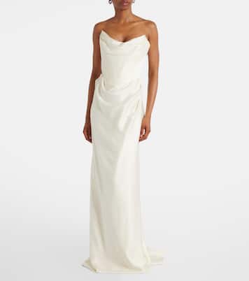 Bridal Galaxy crêpe satin corset gown | Vivienne Westwood