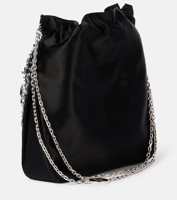 Secchiello Pilgrim Mini in raso | Roger Vivier