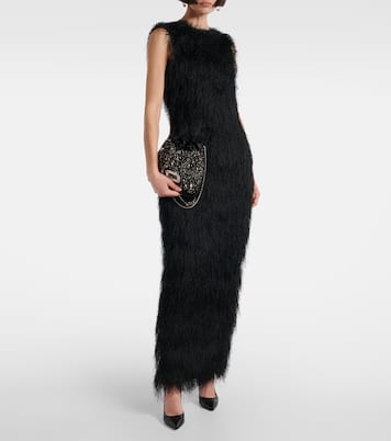 Secchiello Pilgrim Mini in raso | Roger Vivier