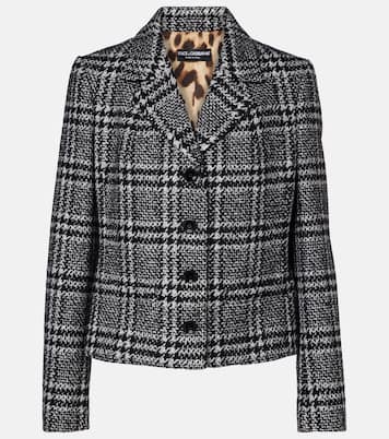 Chaqueta en mezcla de lana, seda y llama | Dolce&Gabbana