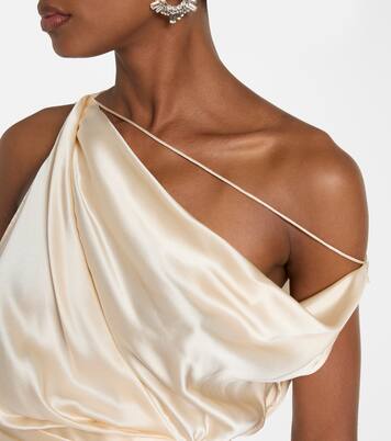 Draped silk satin gown | The Sei