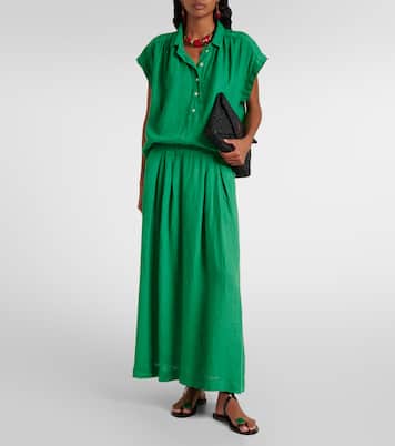 Maxirock Linda aus Leinen | Velvet