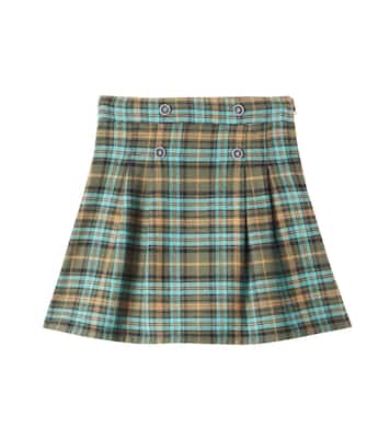 Seraphina plaid cotton tweed skirt | Bebe Organic