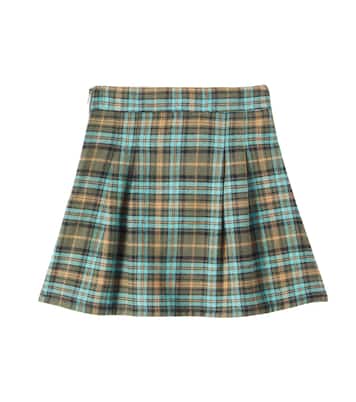 Seraphina plaid cotton tweed skirt | Bebe Organic