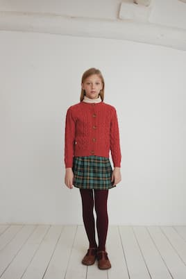 Seraphina plaid cotton tweed skirt | Bebe Organic