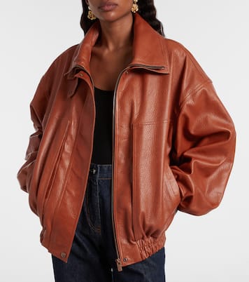 Leather blouson jacket  | Magda Butrym