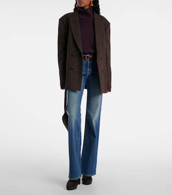 Bottines 90 à plateau en daim | Gianvito Rossi