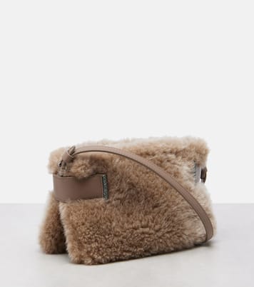 Small shearling clutch | Brunello Cucinelli