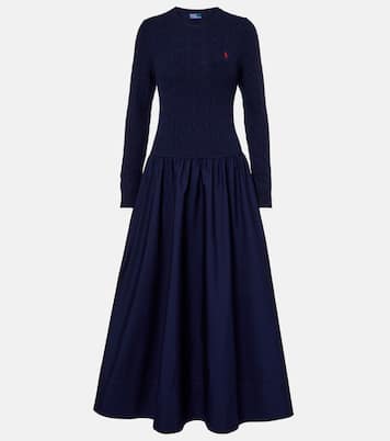 Cotton and wool-blend maxi dress | Polo Ralph Lauren