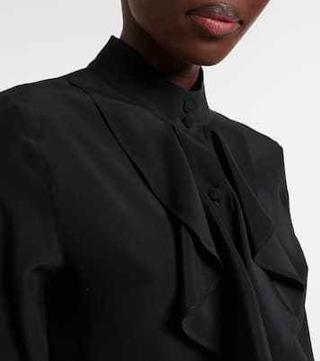 Ruffled silk blouse | McQueen