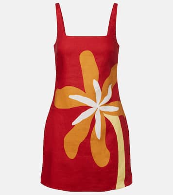 Robe Siela en lin à fleurs | Cala de la Cruz