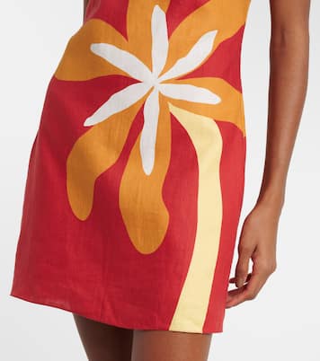 Robe Siela en lin à fleurs | Cala de la Cruz