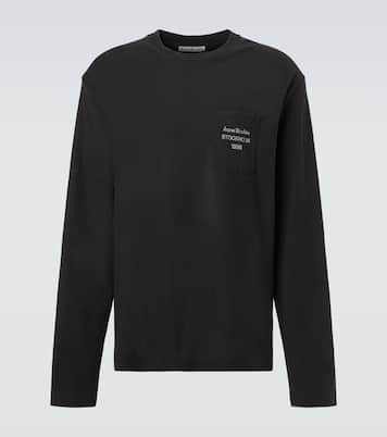 Distressed cotton-blend T-shirt | Acne Studios