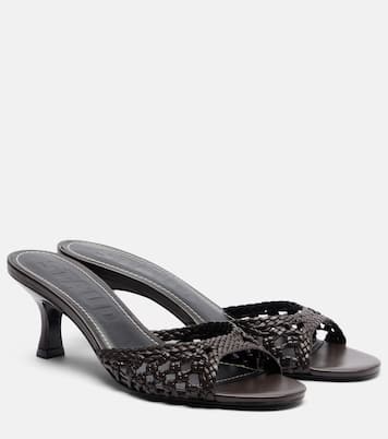 Brigitte woven leather mules | Staud