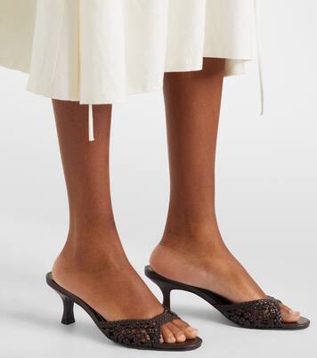 Brigitte woven leather mules | Staud