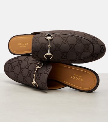 Princetown Horsebit GG Canvas mules | Gucci