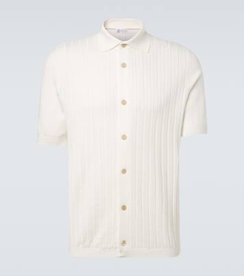 Ribbed-knit cotton shirt | Brunello Cucinelli