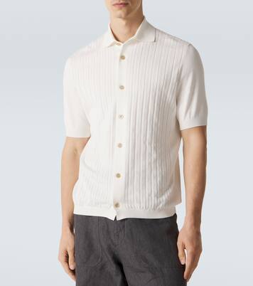 Ribbed-knit cotton shirt | Brunello Cucinelli