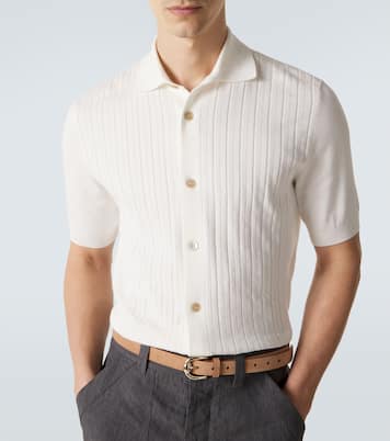 Ribbed-knit cotton shirt | Brunello Cucinelli