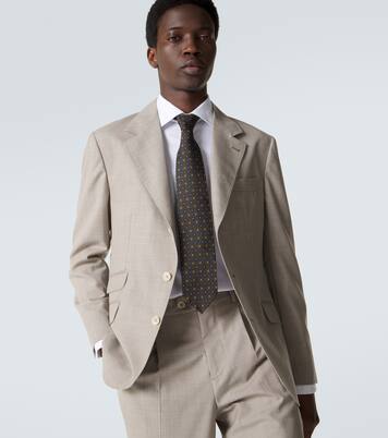 Floral silk jacquard tie | Rubinacci